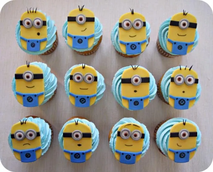 Minions Iced Cupcakes