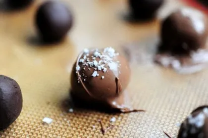 Chocolate Truffles with Sea Salt