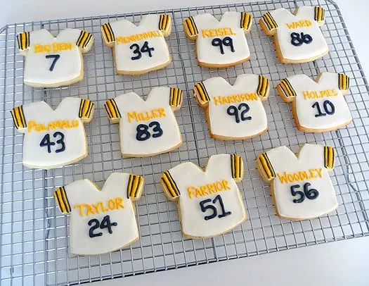 Football Jersey Cookies