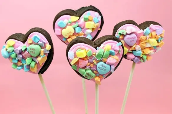 Heart Cookie Pops