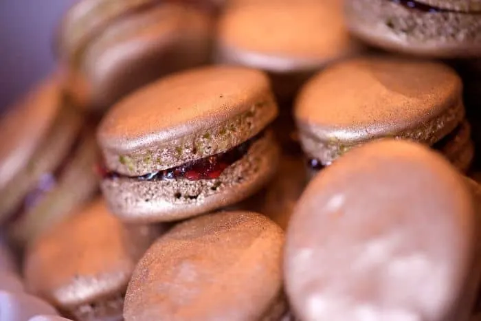 Metallic Gold Macarons