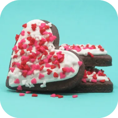 Sprinkles and Hearts Marshmallow Cookies