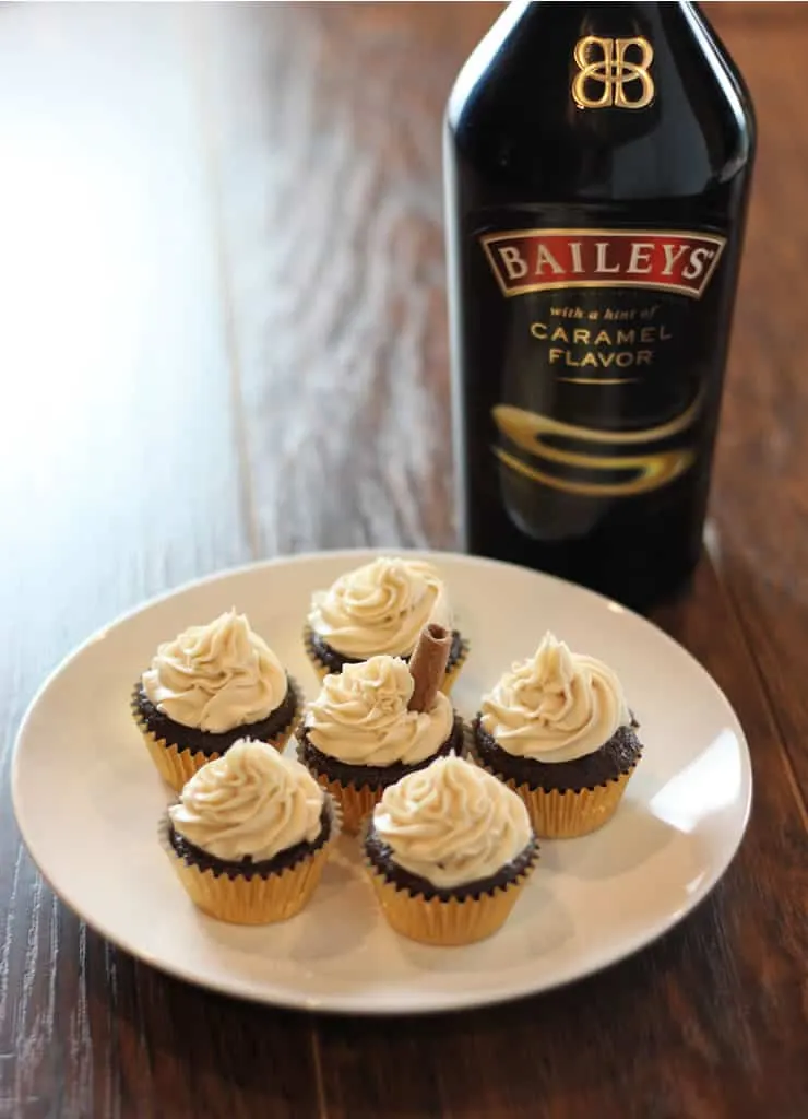 Mini Baileys Cupcakes