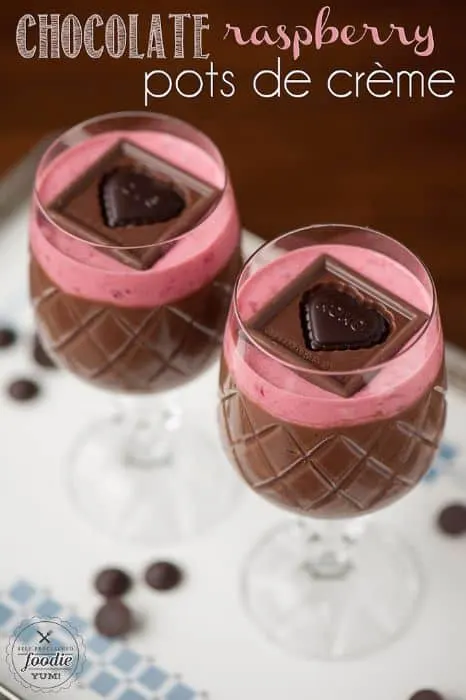 Chocolate Raspberry Pots De Creme