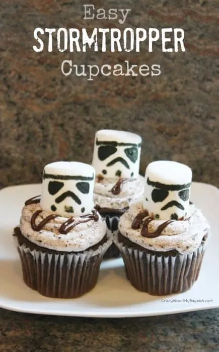 Easy Stormtropper Cupcakes