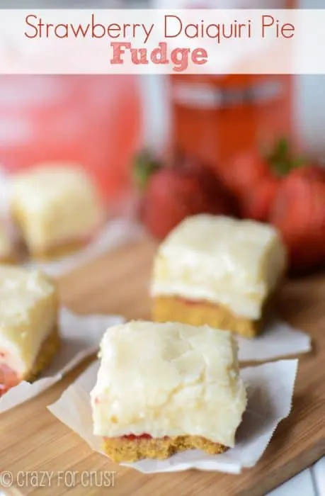 Strawberry Daiquiri Pie Fudge