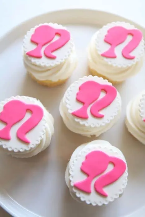 Barbie Silhouette Cupcakes