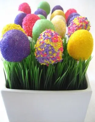 Cherry Bomb Easter Cake Pops