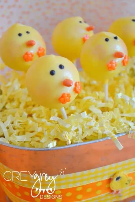 Spring Chicken Cake Pops