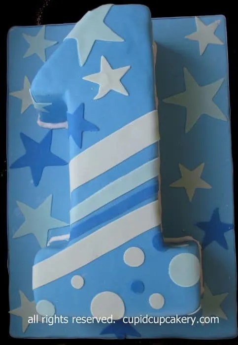 Boy's No. 1 Birthday Cake
