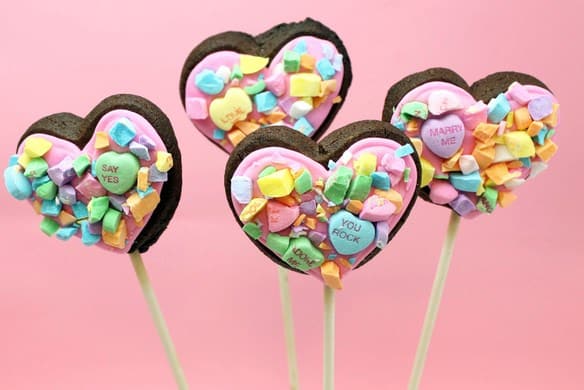 Heart Cookie Pops