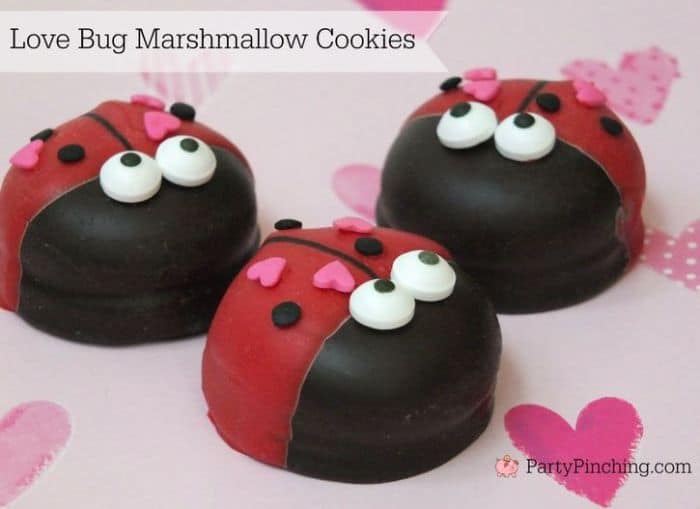 Love Bug Marshmallow Cookies
