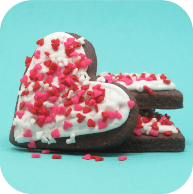 Sprinkles and Hearts Marshmallow Cookies