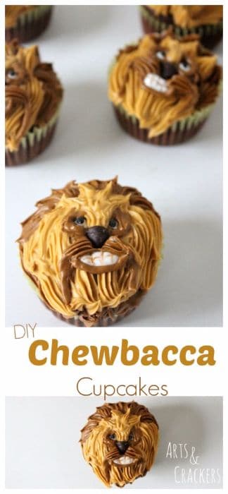 DIY Star Wars Chewbacca Cupcakes