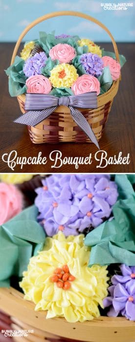 Cupcake Bouquet Basket