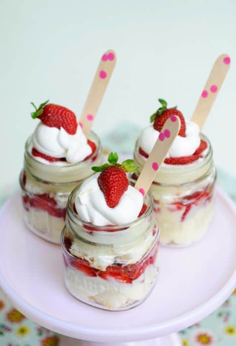 Mini Strawberry trifles