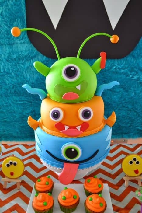 Monster 1st Birthday Cake