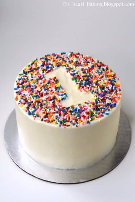 Rainbow 1st Birthday Cake Homemade